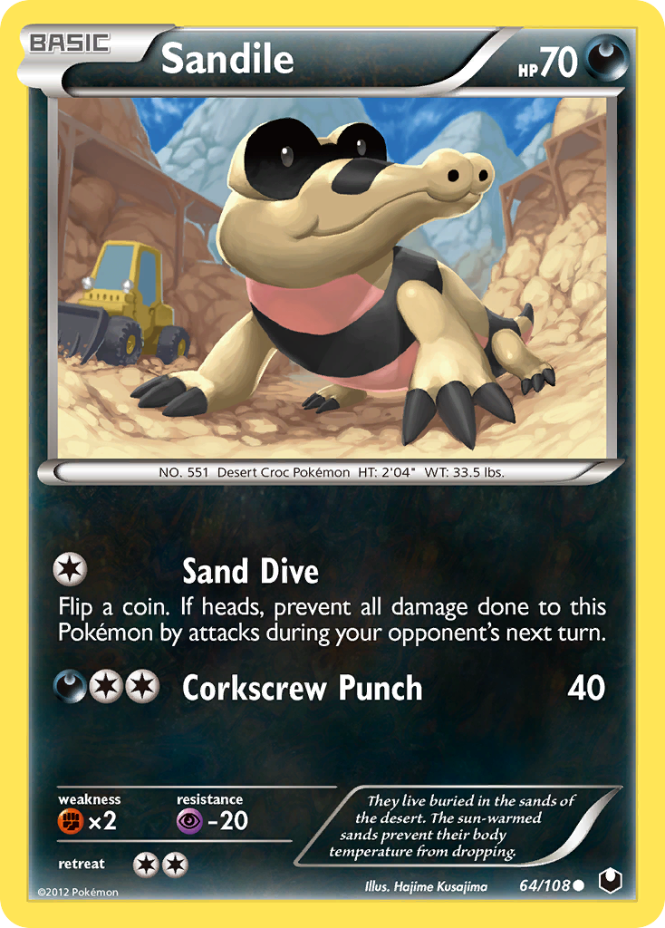 Sandile (64/108) [Black & White: Dark Explorers] | Tables and Towers