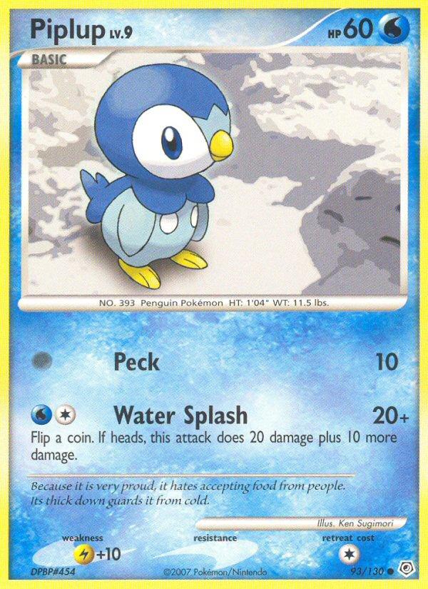 Piplup (93/130) [Diamond & Pearl: Base Set] | Tables and Towers