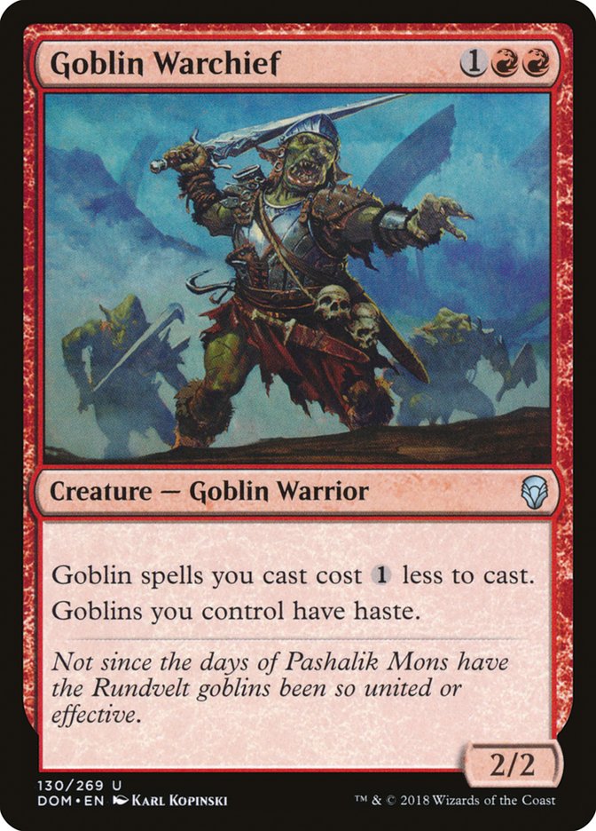 Goblin Warchief [Dominaria] | Tables and Towers