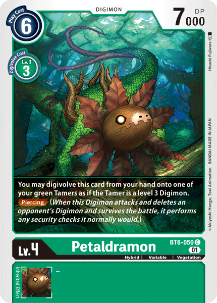 Petaldramon [BT6-050] [Double Diamond] | Tables and Towers