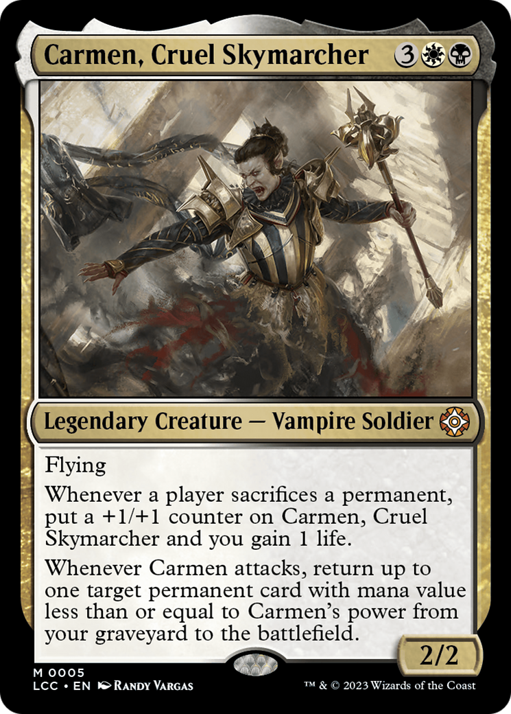 Carmen, Cruel Skymarcher [The Lost Caverns of Ixalan Commander] | Tables and Towers