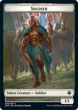 Soldier // Elf Warrior Double-Sided Token [Game Night: Free-for-All Tokens] | Tables and Towers