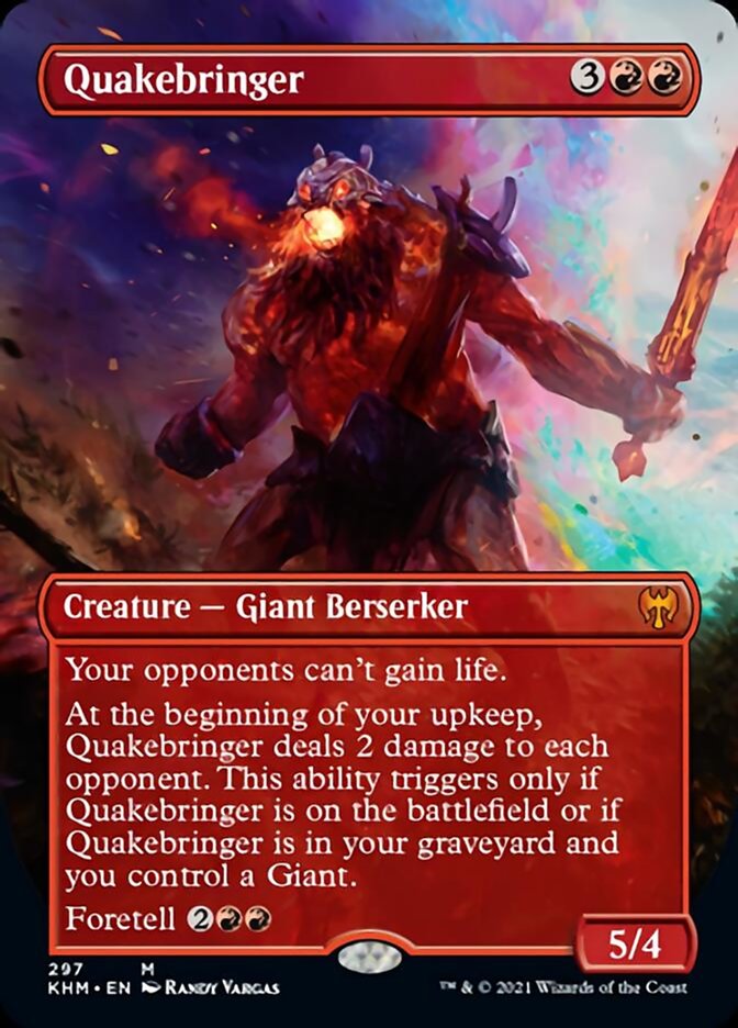 Quakebringer (Borderless Alternate Art) [Kaldheim] | Tables and Towers