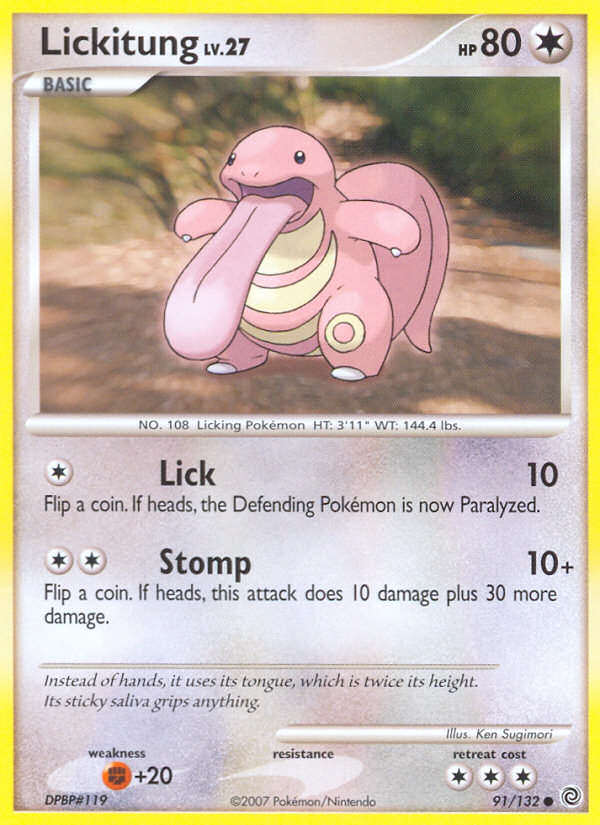 Lickitung (91/132) [Diamond & Pearl: Secret Wonders] | Tables and Towers