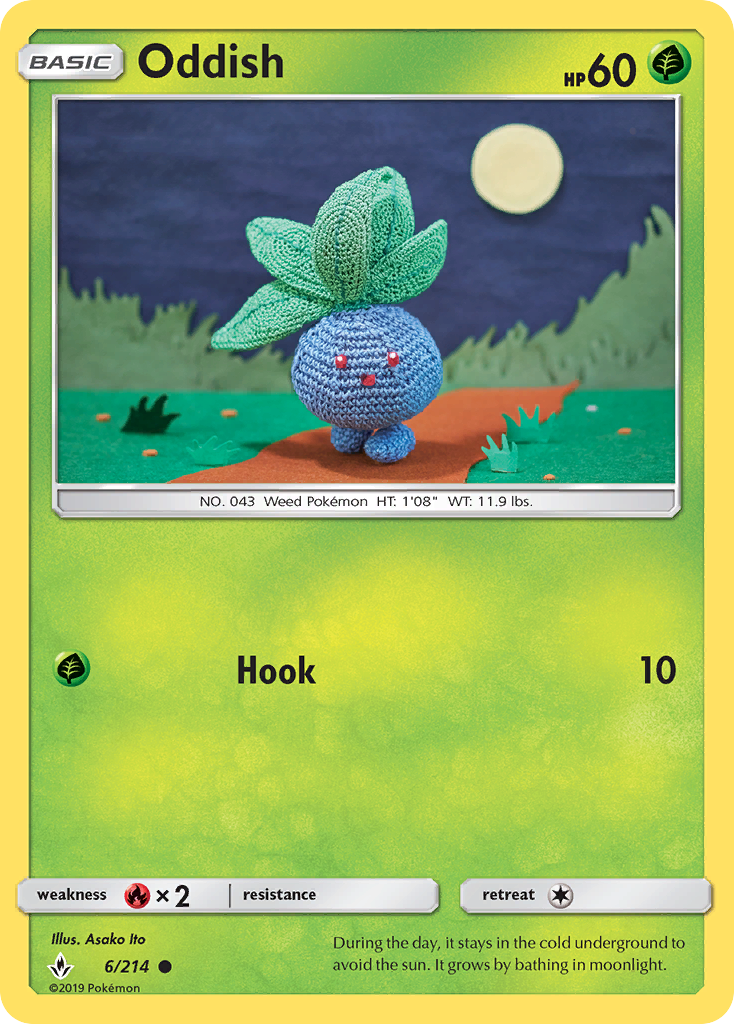 Oddish (6/214) [Sun & Moon: Unbroken Bonds] | Tables and Towers