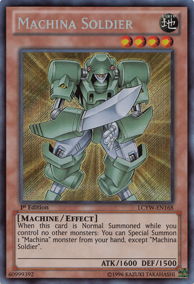 Machina Soldier [LCYW-EN168] Secret Rare | Tables and Towers