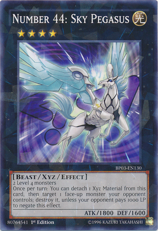 Number 44: Sky Pegasus [BP03-EN130] Shatterfoil Rare | Tables and Towers