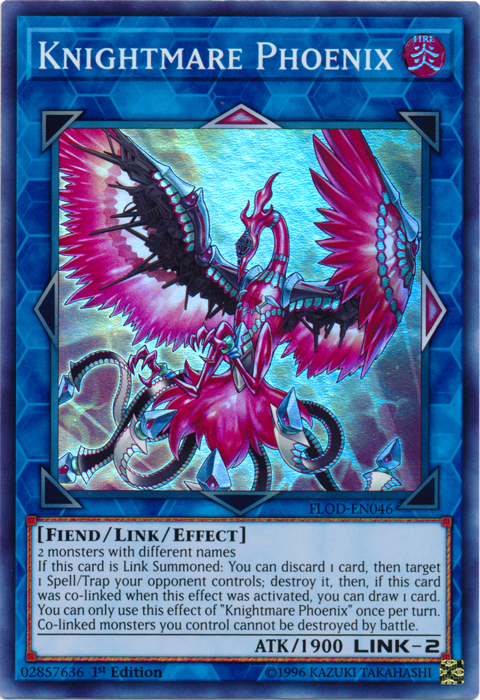 Knightmare Phoenix [FLOD-EN046] Super Rare | Tables and Towers