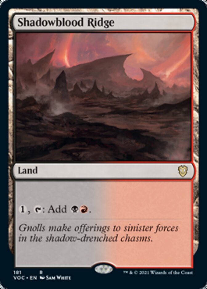 Shadowblood Ridge [Innistrad: Crimson Vow Commander] | Tables and Towers