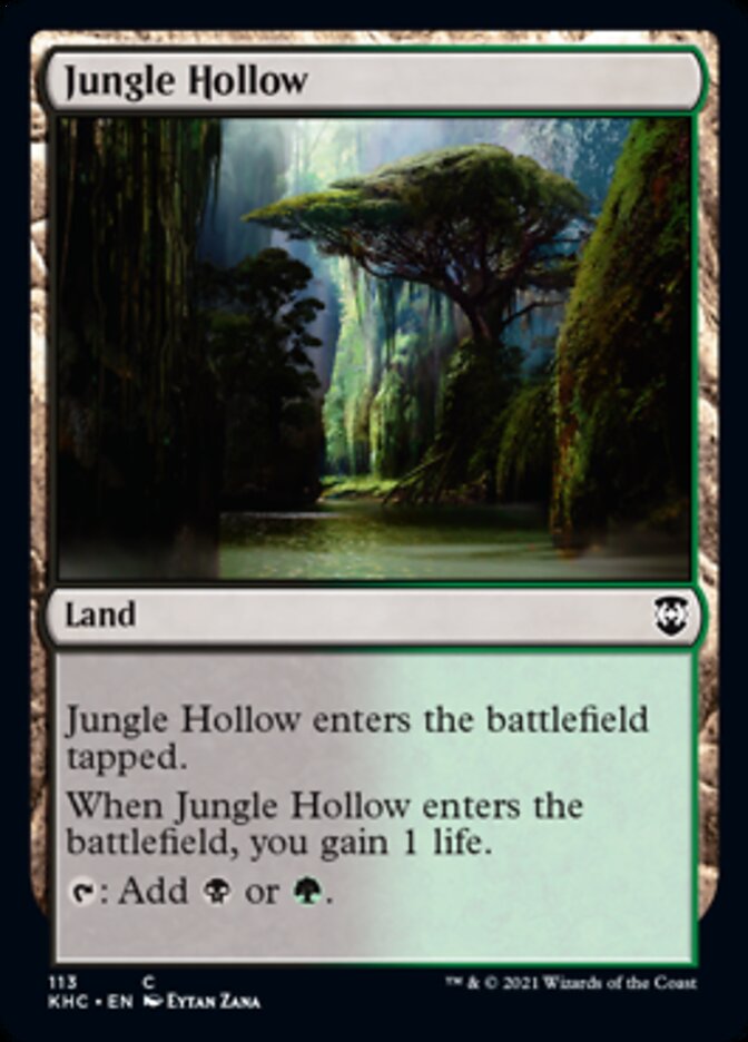 Jungle Hollow [Kaldheim Commander] | Tables and Towers