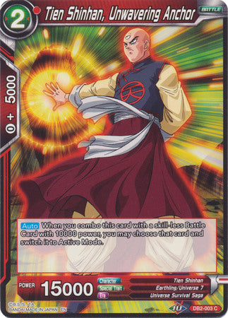 Tien Shinhan, Unwavering Anchor (DB2-003) [Divine Multiverse] | Tables and Towers