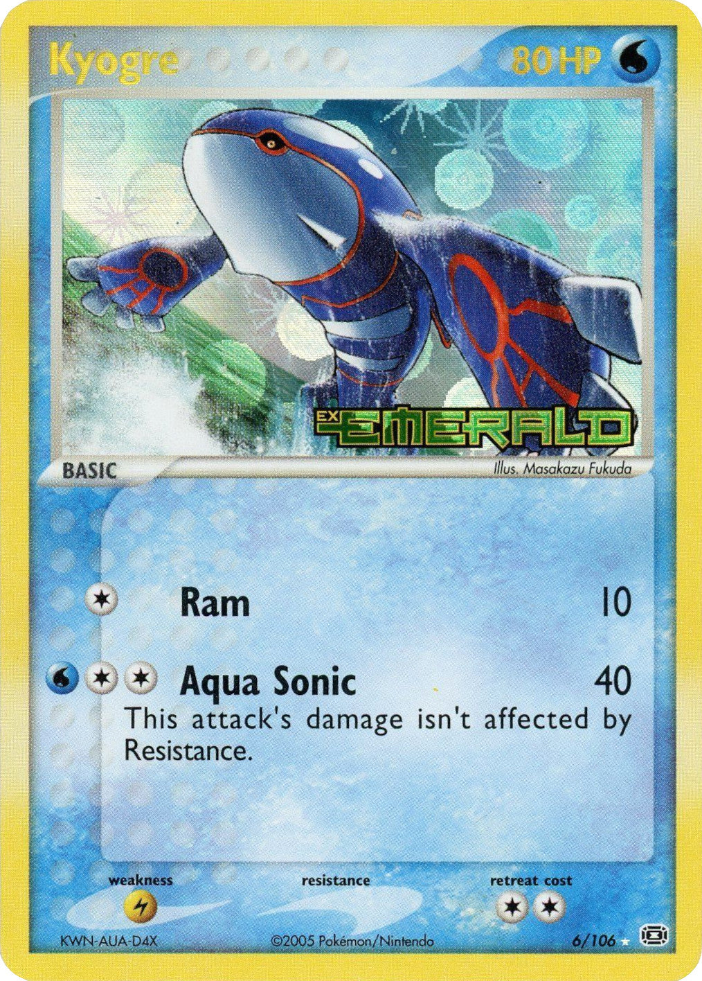 Kyogre (6/106) (Stamped) [EX: Emerald] | Tables and Towers