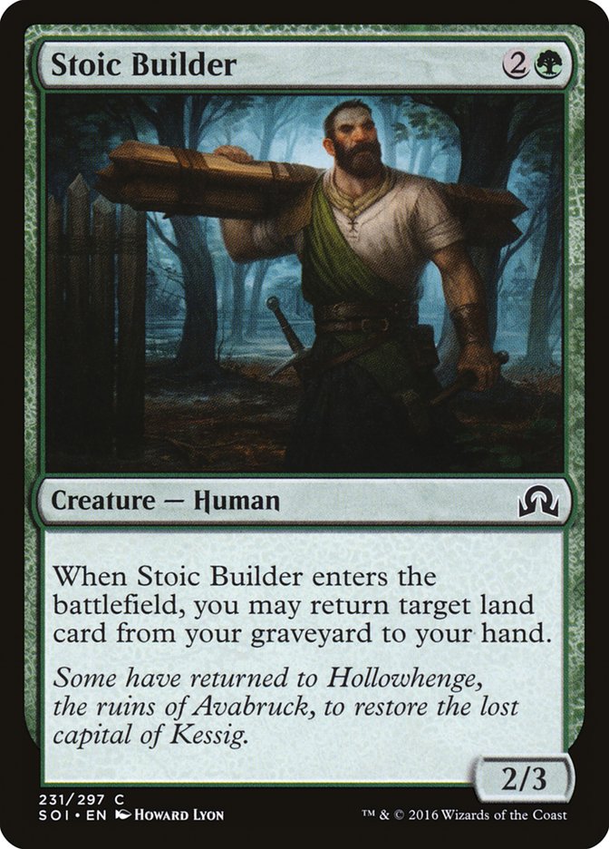 Stoic Builder [Shadows over Innistrad] | Tables and Towers