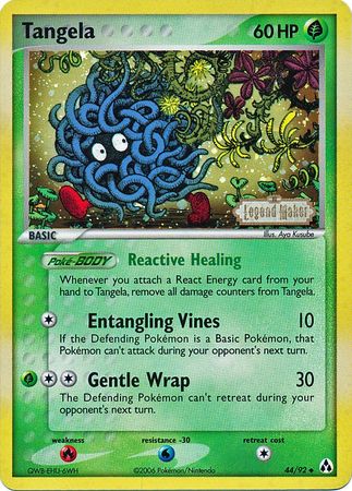 Tangela (44/92) (Stamped) [EX: Legend Maker] | Tables and Towers