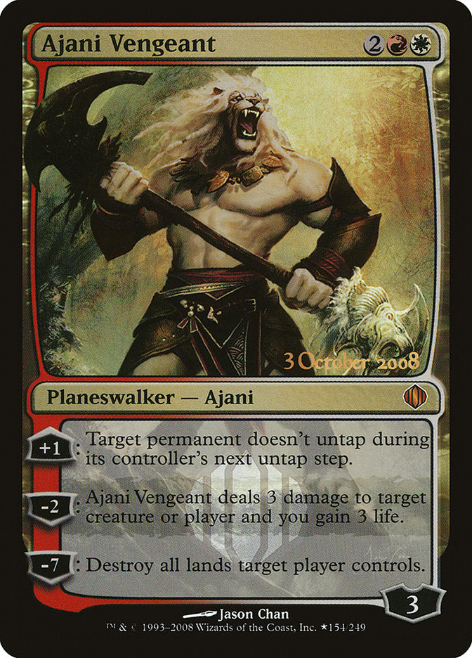 Ajani Vengeant [Shards of Alara Promos] | Tables and Towers