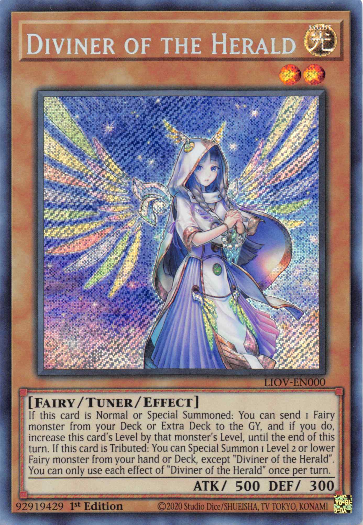 Diviner of the Herald [LIOV-EN000] Secret Rare | Tables and Towers