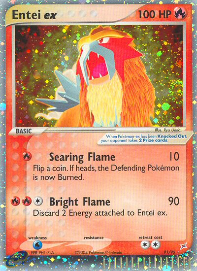 Entei ex (91/95) [EX: Team Magma vs Team Aqua] | Tables and Towers