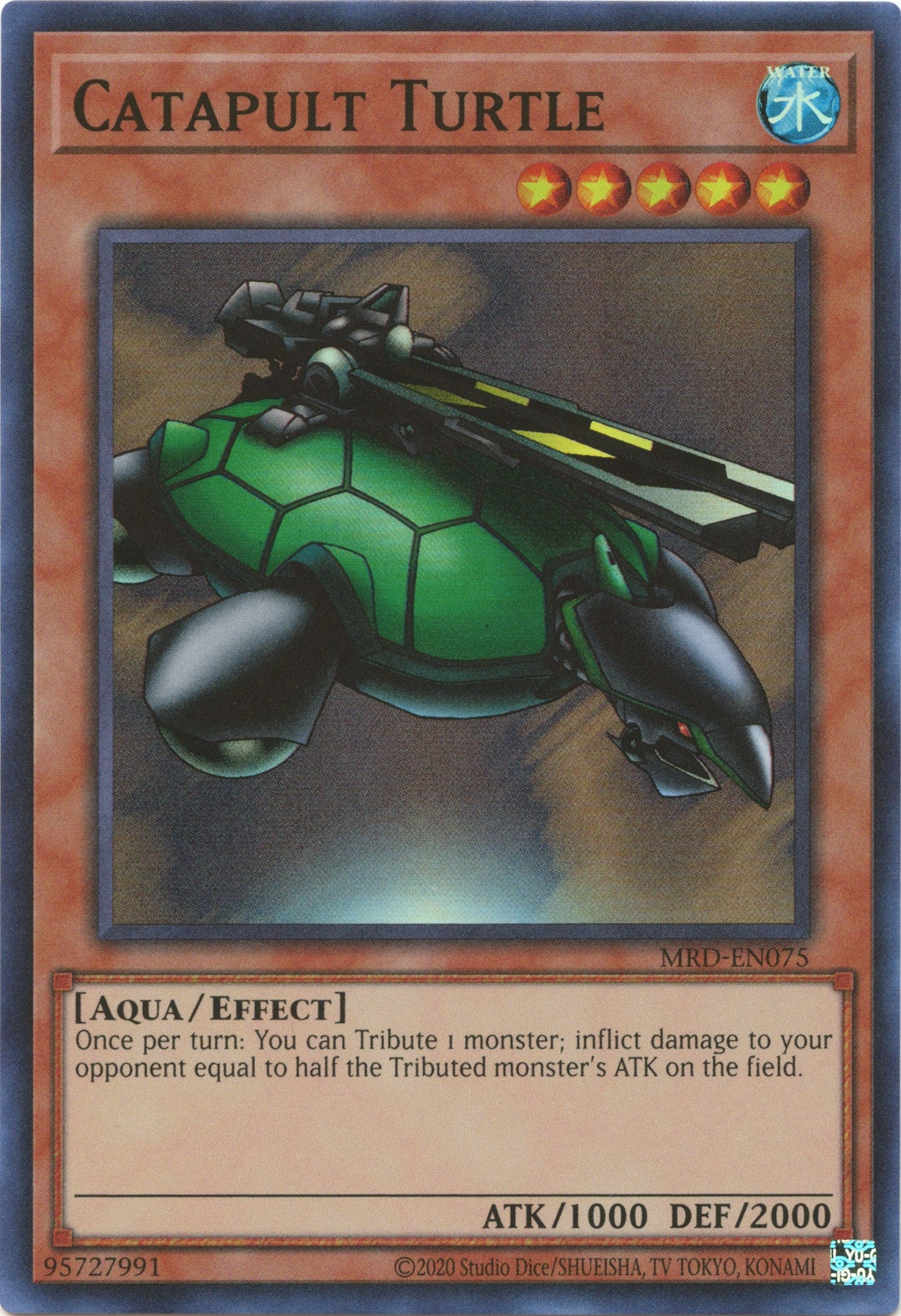 Catapult Turtle (25th Anniversary) [MRD-EN075] Super Rare | Tables and Towers