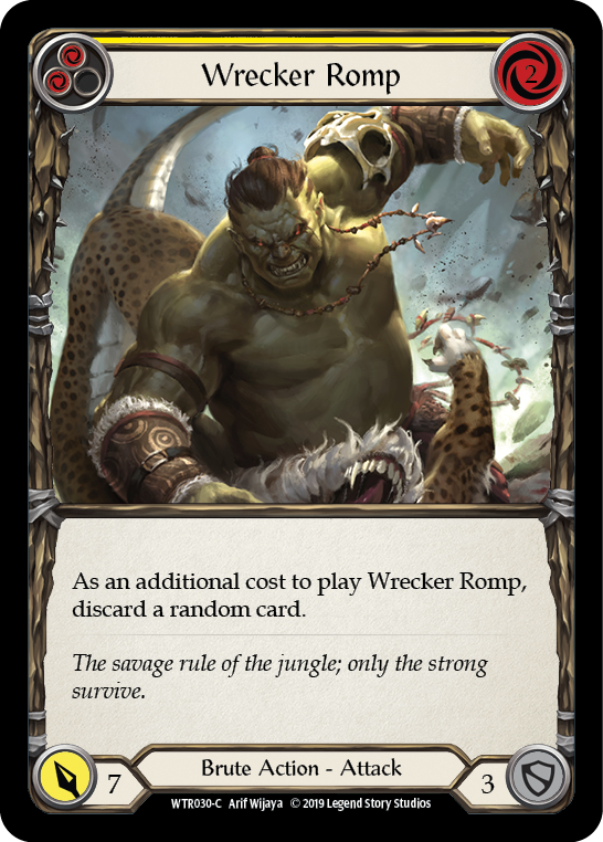 Wrecker Romp (Yellow) [WTR030-C] (Welcome to Rathe)  Alpha Print Normal | Tables and Towers