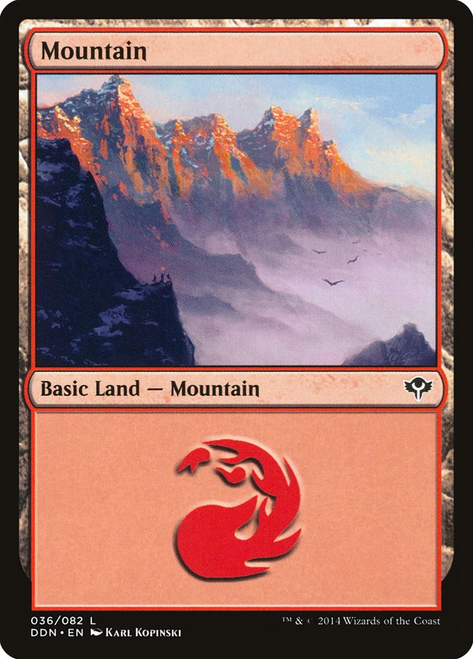 Mountain (36) [Duel Decks: Speed vs. Cunning] | Tables and Towers