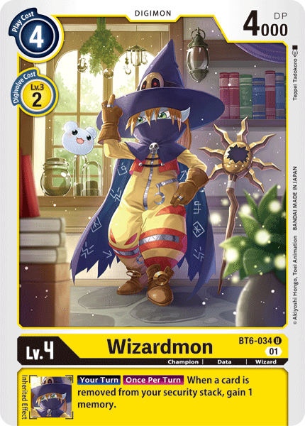 Wizardmon [BT6-034] [Double Diamond] | Tables and Towers