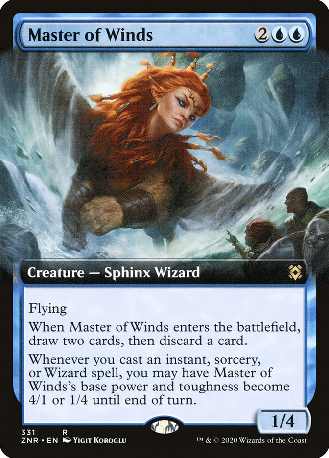 Master of Winds (Extended Art) [Zendikar Rising] | Tables and Towers