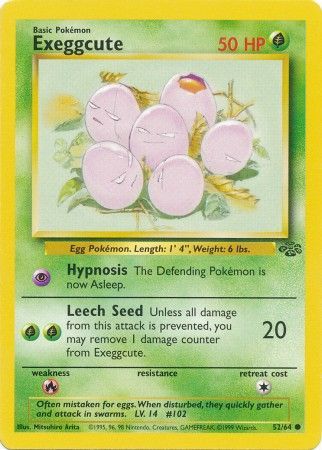 Exeggcute (52/64) [Jungle Unlimited] | Tables and Towers