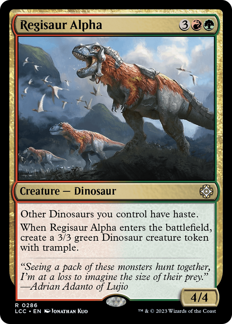 Regisaur Alpha [The Lost Caverns of Ixalan Commander] | Tables and Towers