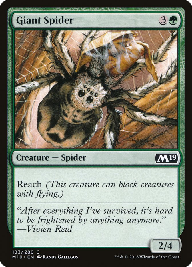 Giant Spider [Core Set 2019] | Tables and Towers