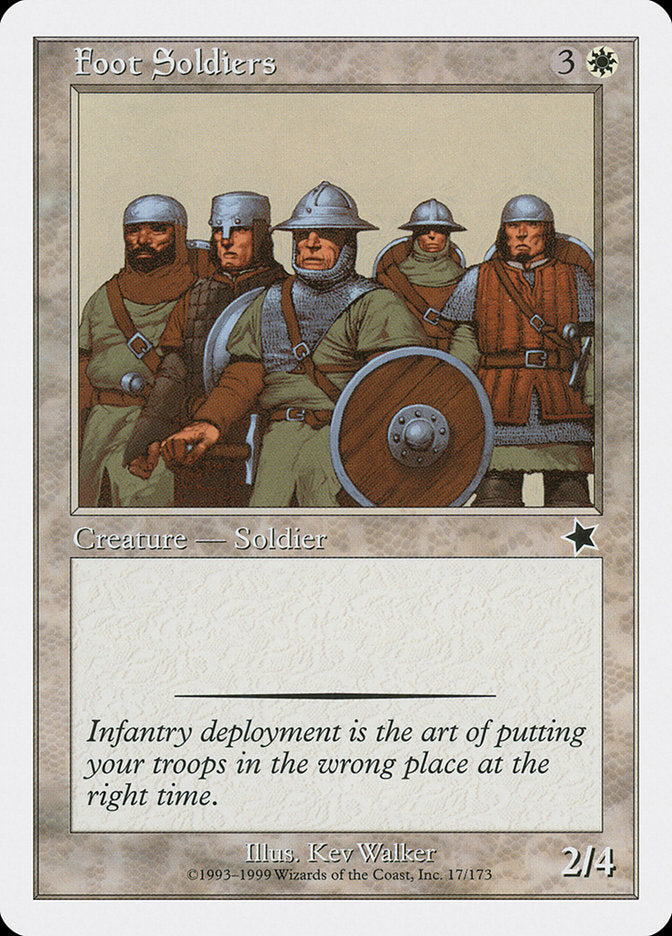 Foot Soldiers [Starter 1999] | Tables and Towers