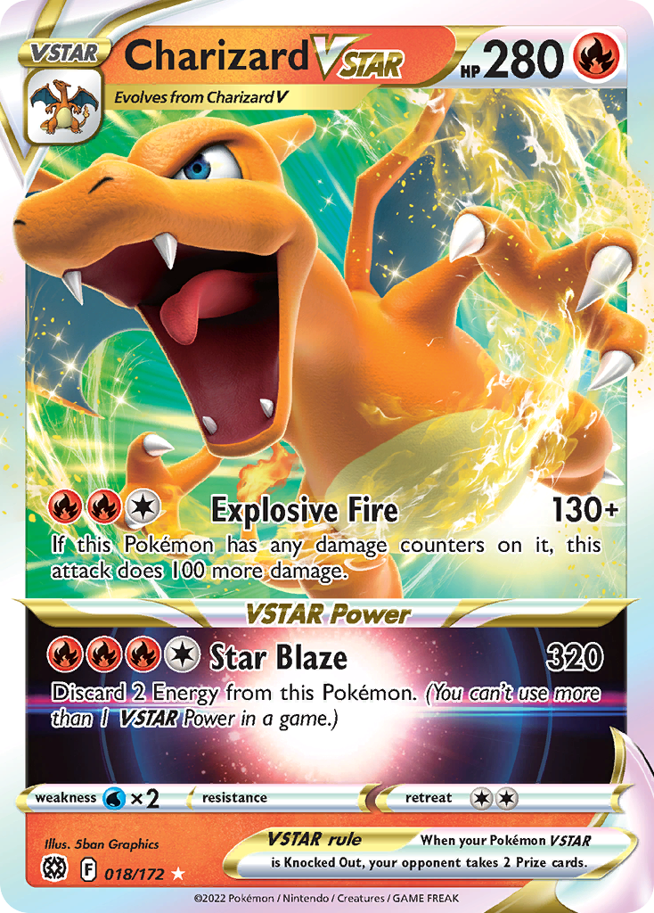 Charizard VSTAR (018/172) (Jumbo Card) [Sword & Shield: Brilliant Stars] | Tables and Towers