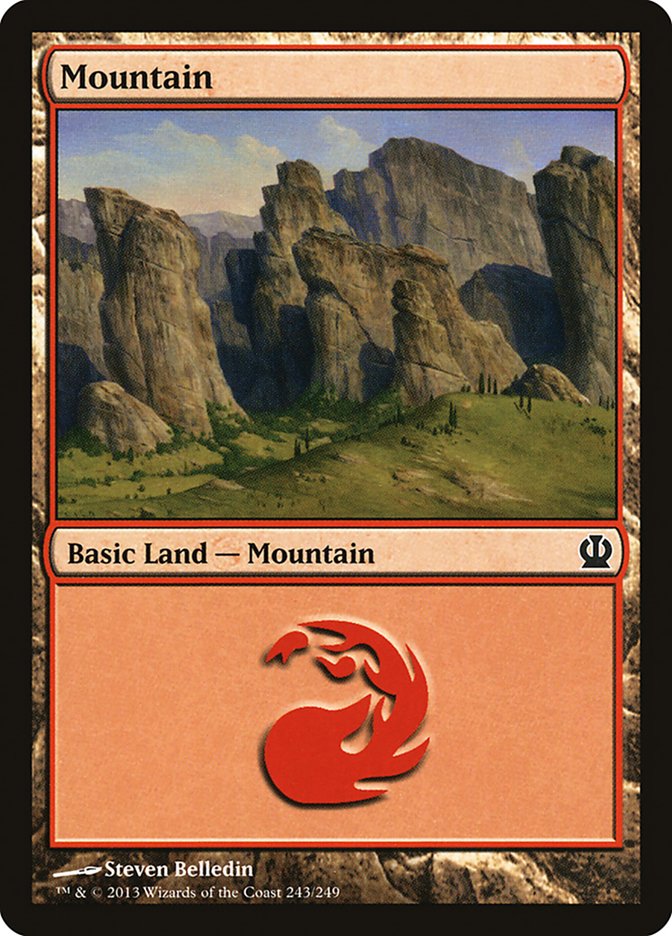 Mountain (243) [Theros] | Tables and Towers