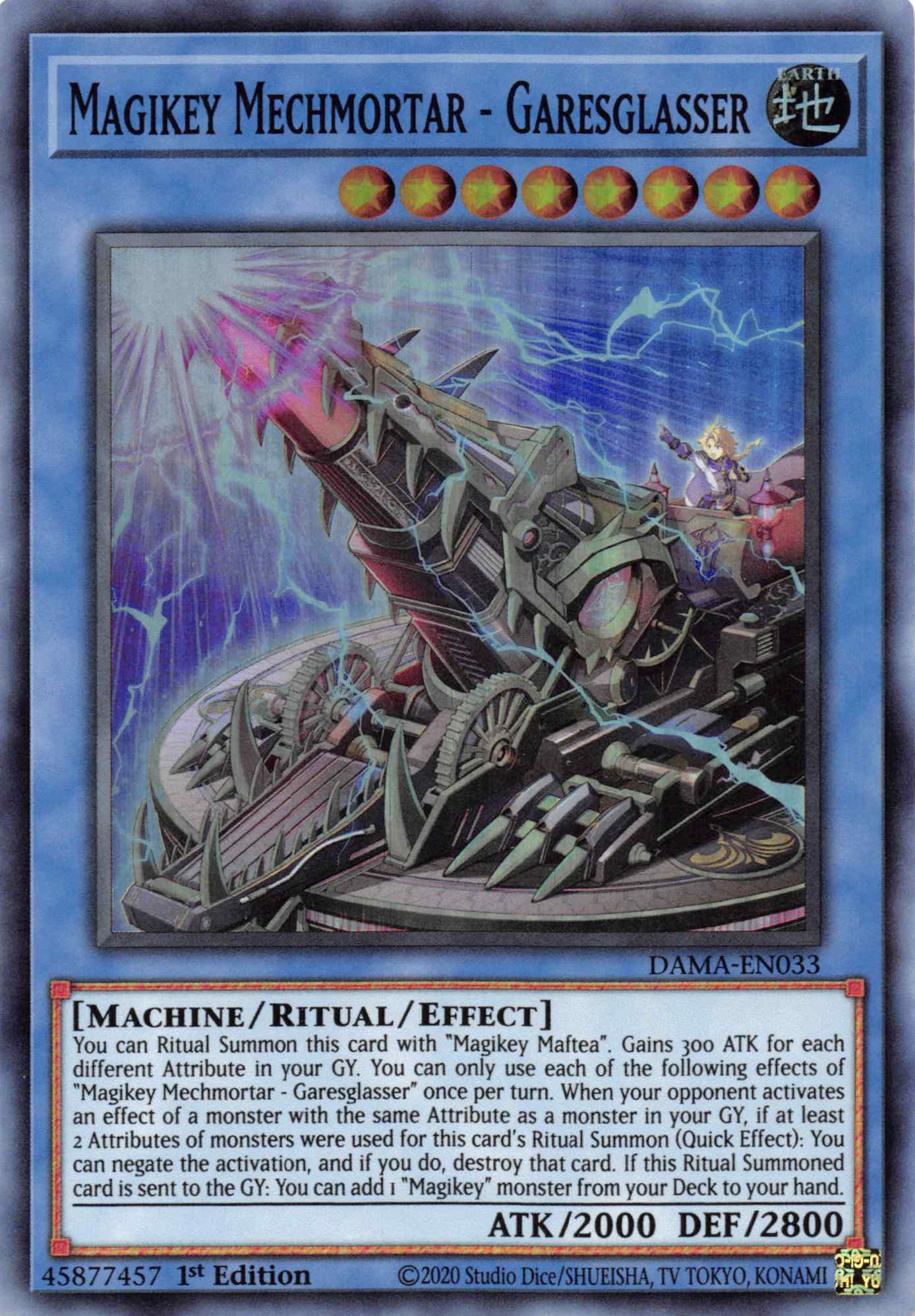 Magikey Mechmortar - Garesglasser [DAMA-EN033] Super Rare | Tables and Towers