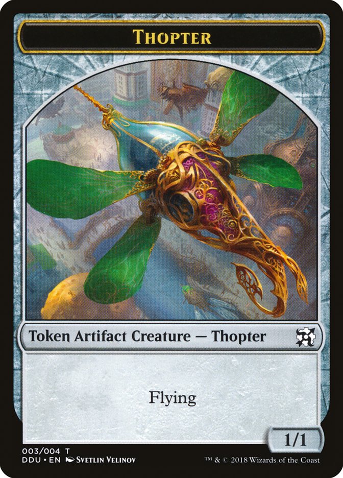 Thopter Token (003/004) [Duel Decks: Elves vs. Inventors Tokens] | Tables and Towers