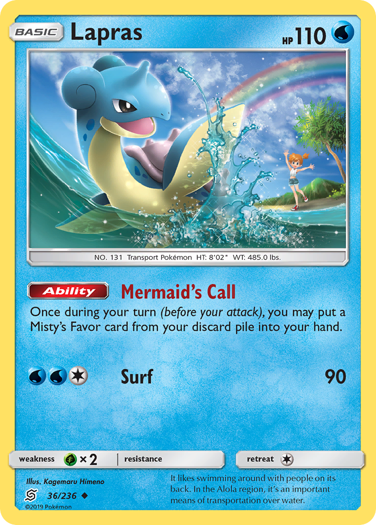 Lapras (36/236) [Sun & Moon: Unified Minds] | Tables and Towers