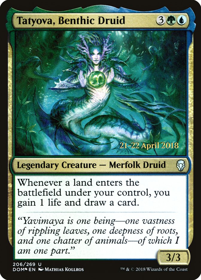 Tatyova, Benthic Druid [Dominaria Prerelease Promos] | Tables and Towers