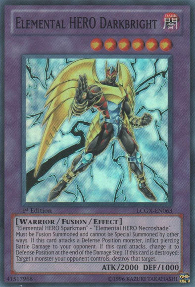 Elemental HERO Darkbright [LCGX-EN063] Super Rare | Tables and Towers