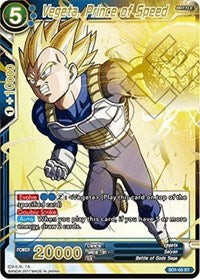 Vegeta, Prince of Speed (Foil) (SD1-05) [Galactic Battle] | Tables and Towers