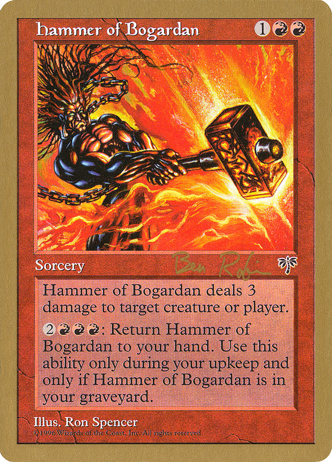 Hammer of Bogardan (Ben Rubin) [World Championship Decks 1998] | Tables and Towers