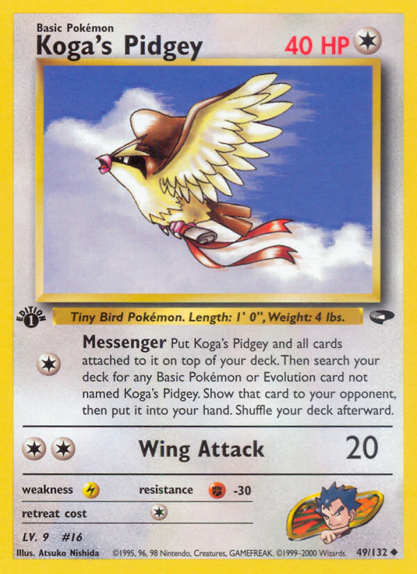 Koga's Pidgey (49/132) [Gym Challenge 1st Edition] | Tables and Towers