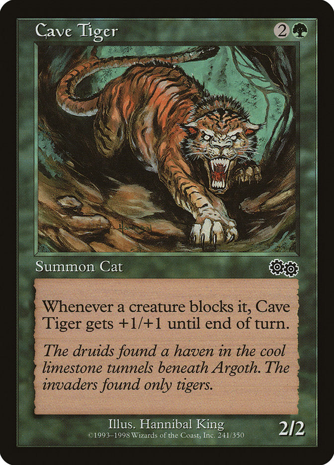 Cave Tiger [Urza's Saga] | Tables and Towers