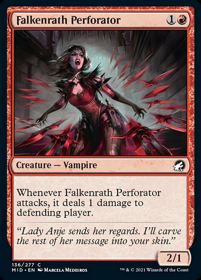 Falkenrath Perforator [Innistrad: Midnight Hunt] | Tables and Towers