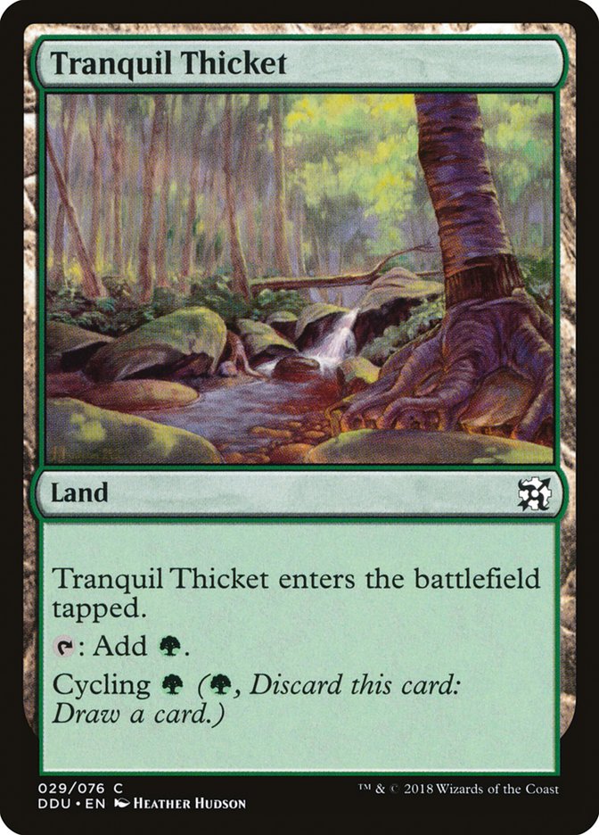 Tranquil Thicket [Duel Decks: Elves vs. Inventors] | Tables and Towers