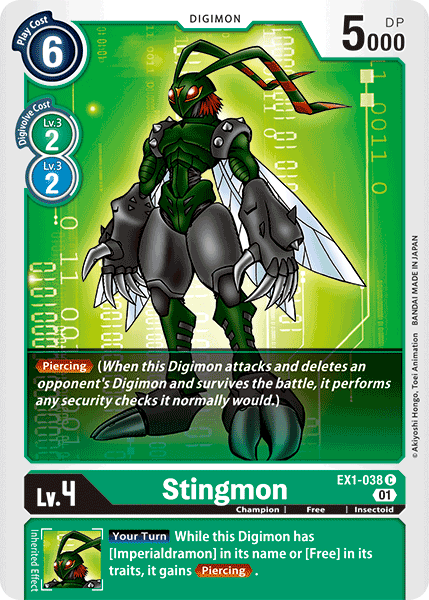 Stingmon [EX1-038] [Classic Collection] | Tables and Towers