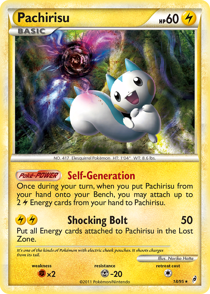 Pachirisu (18/95) [HeartGold & SoulSilver: Call of Legends] | Tables and Towers