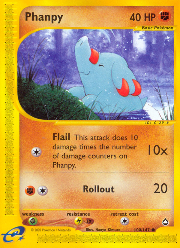 Phanpy (100/147) [Aquapolis] | Tables and Towers