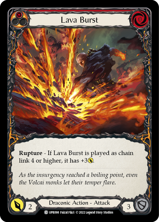 Lava Burst [UPR098] (Uprising)  Rainbow Foil | Tables and Towers