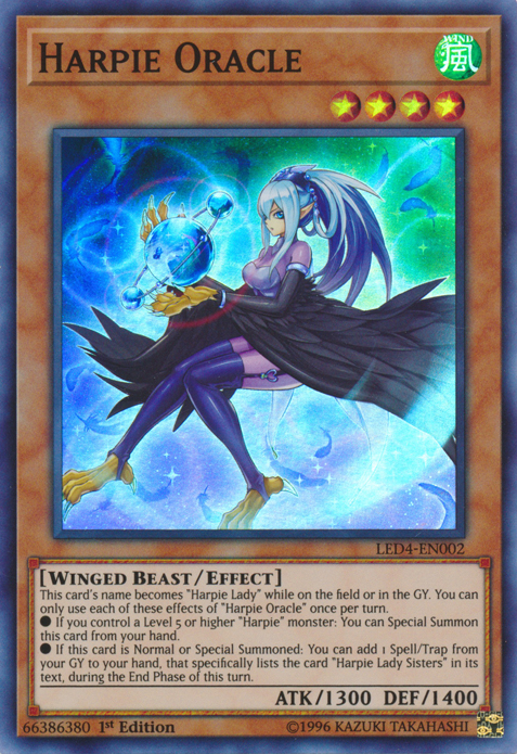 Harpie Oracle [LED4-EN002] Super Rare | Tables and Towers