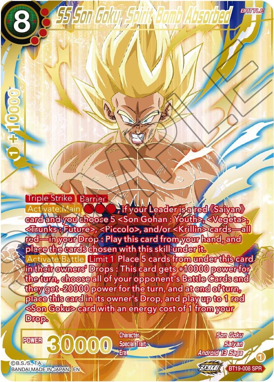 SS Son Goku, Spirit Bomb Absorbed (SPR) (BT19-008) [Fighter's Ambition] | Tables and Towers