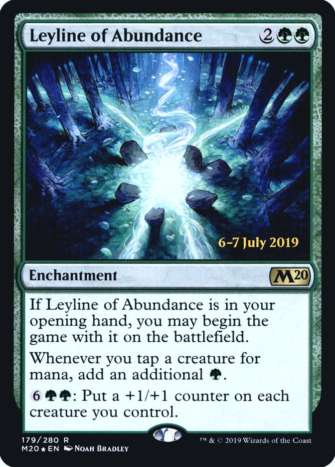 Leyline of Abundance [Core Set 2020 Prerelease Promos] | Tables and Towers